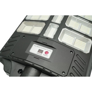 Lampa solara LED iluminat stradal 500W cu panou solar 15W, baterie LiFePO4 15000mAh, senzor miscare, telecomanda, prindere stalp IP66 Breckner Germany, BK00620 - Img 10