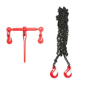 Lant ancorare pentru utilaje grele cu dispozitiv de tensionare pe clichet, greutate suportata 4T, lungime lant 6m, grosime zala fi 8mm, Cod: BK92731,Brand: BRECKNER GERMANY - Img 3