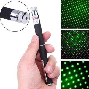 Lanternă cu Laser Pointer Verde LED – 14 cm, Negru - Img 9