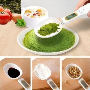 Lingură cu Cântar – Display LCD, Funcție TARE, 1g–500g, Ideală pentru Bucătărie - alba - Img 8