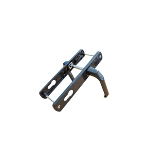 Maner usa, aluminiu, cu arc, latime sild 35mm, interax 85mm, antracit, reversibil, tija si suruburi incluse, Glasspandoor - Img 2