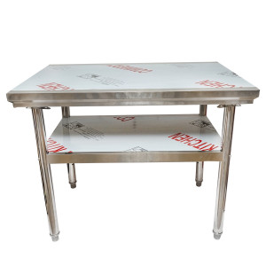 Masa de lucru apicola din inox 1000x700x800mm cu raft, Cod: DISKS91