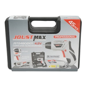 Masina de gaurit si insurubat electrica cu acumulator 4.2V 1300mAh cu 2 accesorii, Cod: DISEU53, Brand: JOUSTMAX - Img 5