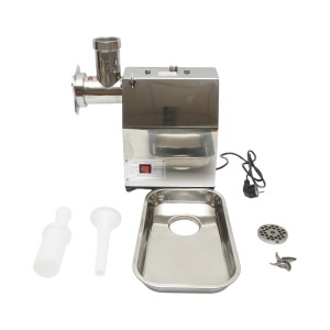 Masina de tocat carne electrica inox 1600W, 220V, capacitate 150 kg/h, adaptor carnati, 1 sita si 1 cutit incluse 380x210x415mm, DISVG63 - Img 2