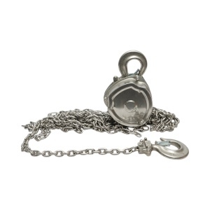 Palan manual inox cu lant 3m, sarcina maxima 1000 kg, carlig cu siguranta , Cod: BK76111,Breckner Germania - Img 3