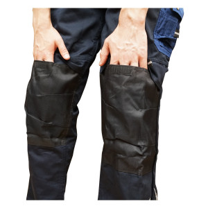 Pantaloni de lucru cu pieptar, salopeta din poliester cu bumbac, albastru navy, M, Cod: BK77220, Breckner Germany - Img 7