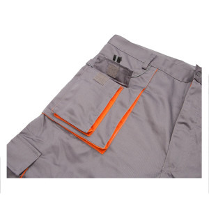 Pantaloni de lucru poliester cu bumbac 235g/m2, gri cu portocaliu marimea 56, Cod: BK77150, Brand: BRECKNER GERMANY - Img 7