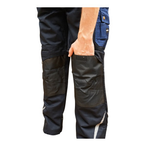 Pantaloni de lucru, poliester cu bumbac, albastru navy, L, Cod: BK77216, Brand: BRECKNER GERMANY - Img 5
