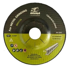 Panza disc flex T27 125x22.23x6mm pentru taiat si polizat metal ,Cod: BRU176