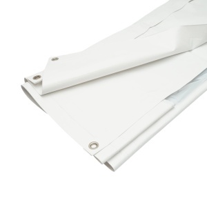 Perete lateral cort hala 2x2.8m alb cu geam transparent LP64, DISRR42 - Img 6