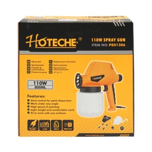 Pistol de vopsit electric 110W cu rezervor 800ml, Cod: BK77338, Brand: HOTECHE - Img 3