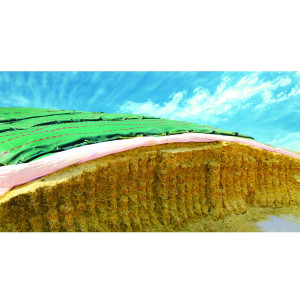 Plasa/prelata protectie pentru folie siloz verde 12x15m, Cod: BK77362 Echivalență: DISEN35, Breckner Germany - Img 1