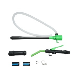 Pompa electrica transfer combustibil portabila cu baterii, debit 9 L/min, duza control flux, furtun flexibil 90cm, BK88880 - Img 11