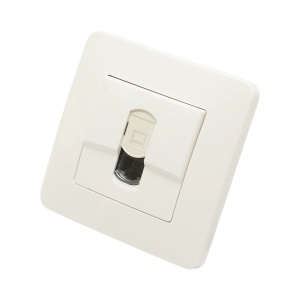 Priza internet RJ45 alba incastrata PC 80x80mm, DISRP61