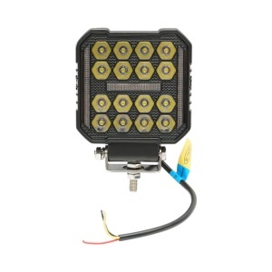 Proiector patrat LED cu DRL 9-36V, 18W alb-galben, carcasa aluminiu 108x108x35mm IP68 Breckner Germany, BRECKNER GERMANY, BK91017