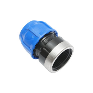 Racord compresiune cu filet interior D32mmx 11/4 toll, PN16, pentru sisteme de irigatii, Cod: DISLV53, Poelsan - Img 3