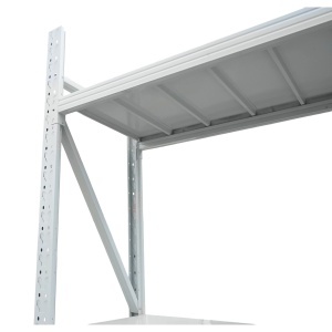Raft metalic depozitare 5 nivele 200x60x250cm, 300 kg/polita, gri Breckner Germany, Breckner Germany, DISAY24 - Img 5