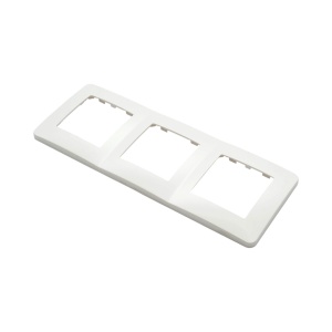 Rama tripla alba PC priza si intrerupator 225x83mm, DISRP55 - Img 4