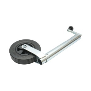 Roata de sprijin remorca 200x50mm, diametru tub 48mm, reglabila 570-800mm, sarcina maxima 136kg Breckner Germany, BK93159 - Img 6