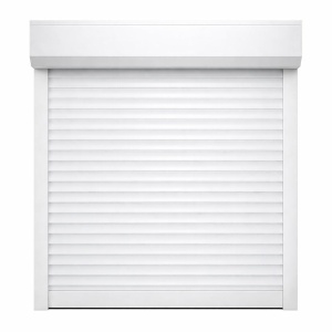 Rulou Aluminiu 180x50cm – Alb RAL 9016, aplicată pe ramă, casetă rectangulară, lamelă 39mm, acționare manuală, acționare partea dreaptă | Glasspandoor