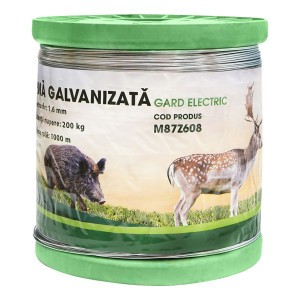 Sarma galvanizata pentru gard electric 1,6mm x 1000m, Cod: M87Z608, Brand: MEZOFARM - Img 2
