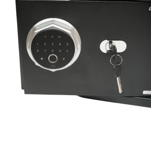 Seif mobila cu amprenta, alarma, inchidere electronica si 2 chei 350x250x250mm Breckner Germany, BRECKNER GERMANY, BK76276 - Img 3