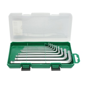 Set 9 chei imbus hexagonale 1.5-10mm cu brat lung si varf sferic, Cod: DISPY27 - Img 1