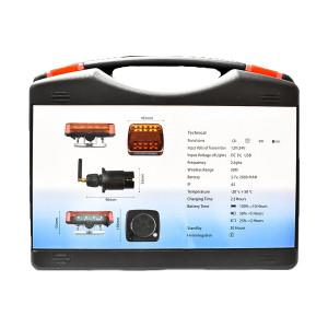 Set lampi magnetice WIFI cu control wireless 12/24V baterie 3.7V/2000mAh cablu IP65, Cod: BK92245, Brand: BRECKNER GERMANY - Img 2