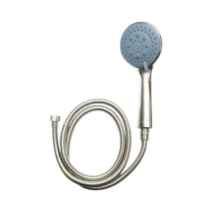 Set para dus cu furtun zincat 1.5m, 5 functii, crom lucios, plastic 100x240mm, DISVN62
