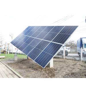 Sistem complet montare, structura tracker solar automat 9 KW, est-vest 16 panouri de 570W Breckner Germany, BK77958 - Img 5