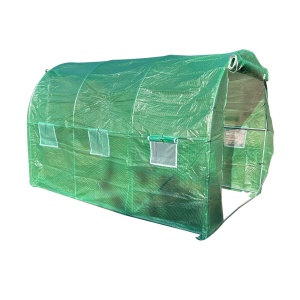 Solar de gradina 300x200x200cm cu sistem irigare, folie verde PE cu plasa 140g/mp UV, 6 ferestre, 2 usi, teava otel galvanizat 25mm THOR, THOR, 40TH318 - Img 3