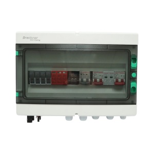 Tablou sigurante echipat DC/AC 3KW-5 KW cu protectie la baterii de 125Ah pentru invertoare ON/OFF Grid prosumator, BRECKNER GERMANY, DISEX36 - Img 2
