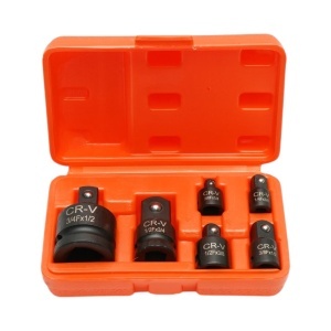 Trusa 6 adaptoare reductoare antrenor clichet chei tubulare cu patrat 1/4, 3/8, 1/2, 3/4 inch Cr-V Breckner Germany, BK90059