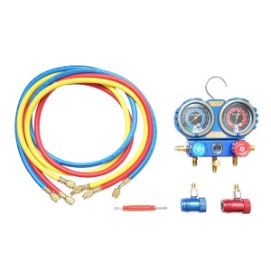 Trusa verificare si incarcare instalatii aer conditionat auto, freon R22, R32, R134a, R410a, Cod: DISMW38, Brand: AUTOSPEED - Img 4