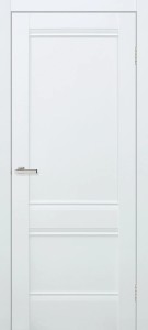 Usa interior, Valencia White Silk Matt, lemn & mdf, 60x200cm, alb mat, reversibila, KDoors