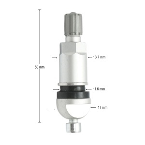 Valva roata tubeless aluminiu compatibila senzor TPMS-6, DISRW29