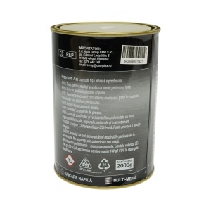 Vopsea email anticoroziva 3 in 1 pentru metal, direct pe rugina, pe baza de apa, alb boreal 2000g Breckner Germany, BK00225 - Img 4