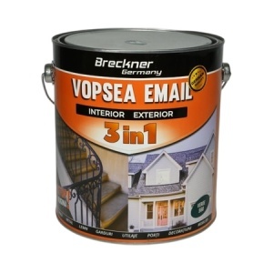 Vopsea email anticoroziva 3 in 1 verde 560 pe baza de solvent 3.5L, direct pe rugina, interior si exterior Breckner Germany, BK89043