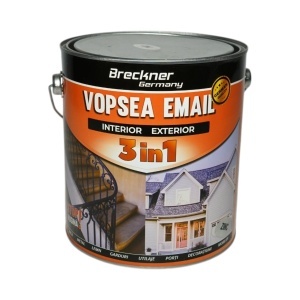 Vopsea email anticoroziva 3 in 1 zinc pe baza de solvent 3.5L, direct pe rugina, interior si exterior Breckner Germany, BK89051