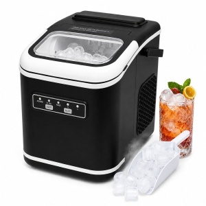 Aparat de facut gheata 12 kg/24h, rezervor apa 1.4L, cos colectare 600g, autocuratare, BK00440