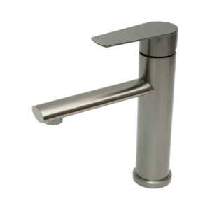 Baterie lavoar baie inalta rotunda, monocomanda, grafit mat, otel inoxidabil, furtunuri incluse, DISVM66
