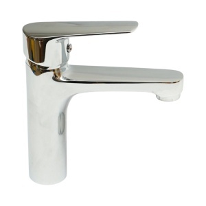 Baterie lavoar baie Premium din cupru, design rotund, monocomanda, crom lucios, furtunuri incluse, BK00142 - Img 5