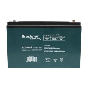 Baterie VRLA cu gel pentru bicicleta electrica 12V 38Ah 20HR 268x170x77mm Breckner Germany, BRECKNER GERMANY, BK79198