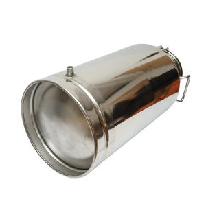 Bidon de inox pentru lapte cu capac 50L cu robinet aparat de muls vaci , Cod: BK90556, Marca: BRECKNER GERMANY - Img 3