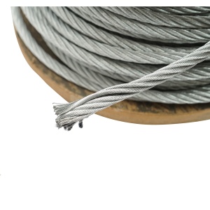 Cablu otel galvanizat fi 8mm, foc 6x19, sarcina maxima 3480Kg, 100m/rola, greutate 22Kg, Cod: DISSW44 - Img 3