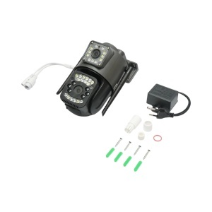 Camera de supraveghere lentila duala WIFI 2.4GHz, P2P 1080P, senzor miscare, detectie umana, night vision, PTZ rotativa 355 grade, aplicatie V380 Pro, DISMN56 - Img 2