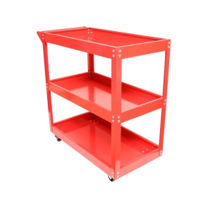 Carucior metalic pe roti cu 3 rafturi pentru scule 730x720x360mm, Cod: BK90416, - Img 2