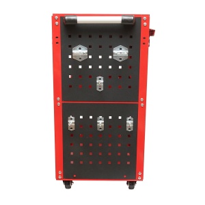 Carucior metalic pe roti cu 3 rafturi, suporti si sertar pentru scule 660x360x730mm, Cod: DISMC80 - Img 5