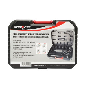 Cheie pentru desfacut roti camion, cu reductor, 2 trepte, cu tubulare, 24, 27, 30, 32, 33, 36, 38 mm, Cod: BK92507 Echivalență: DISFP13, Breckner Germany - Img 4
