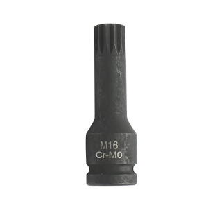 Cheie tubulara de impact spline M16, 78mm, patrat 1/2 Cr-Mo, Cod: DISTS84